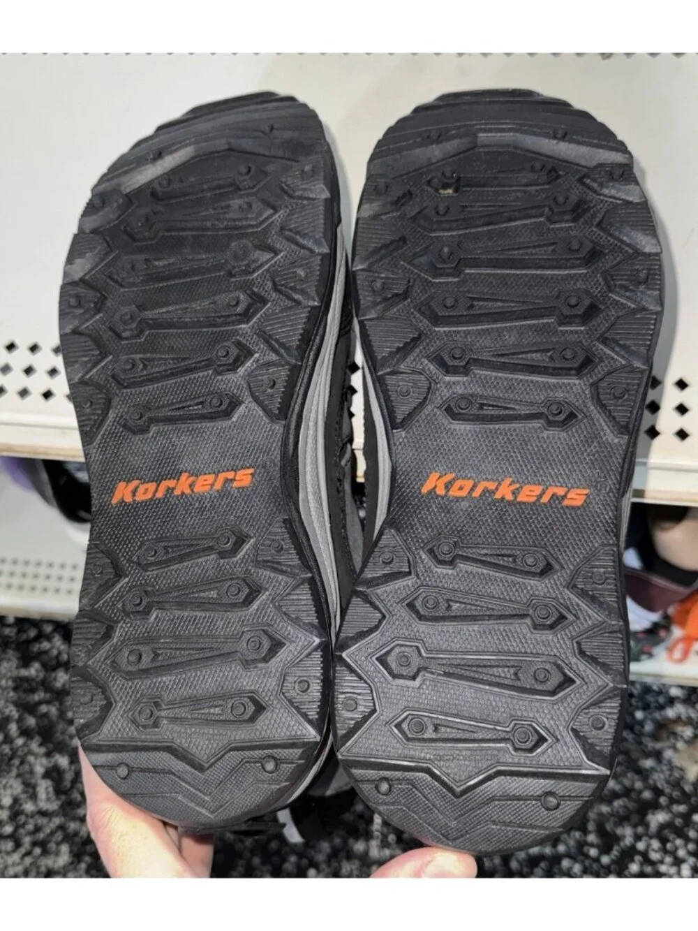 Korkers SnowJack Mens Leather Insulated WP Winter Snow Boots Size 9 Gray Black